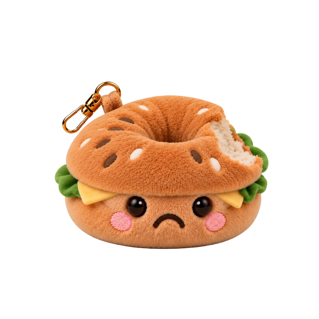 Angebissener Bagel